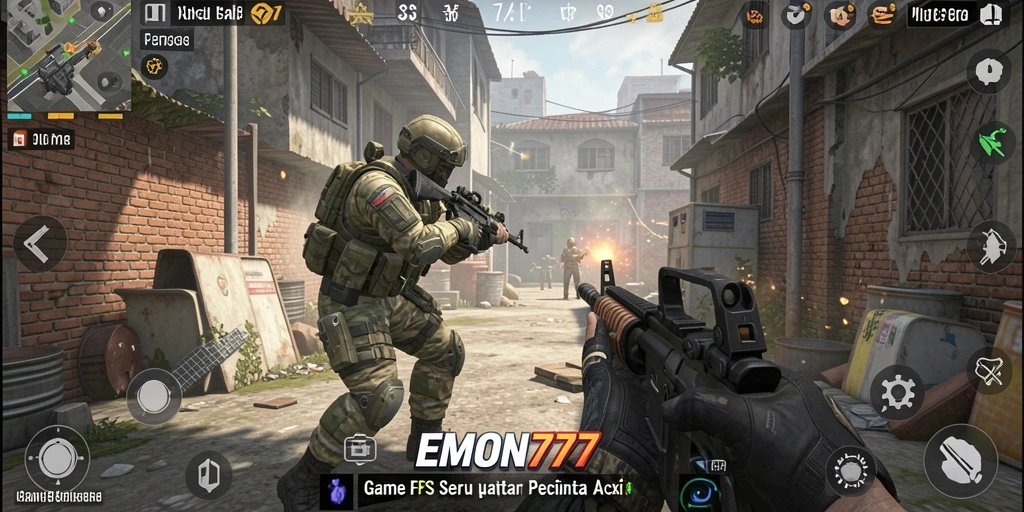 Gameplay menegangkan dalam EMON777 dengan grafis yang memukau.