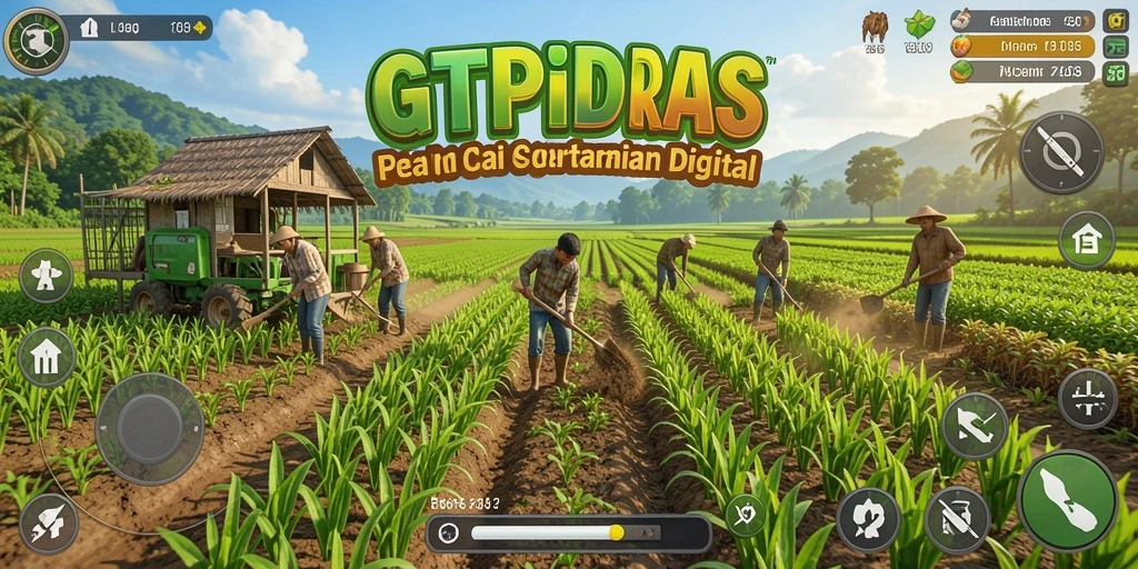 Screenshot GTPIDN menampilkan aktivitas seru dalam bertani.