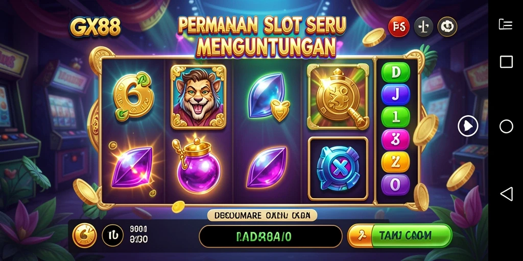 Tampilan grafis gameplay seru GX88 dalam permainan Slot.