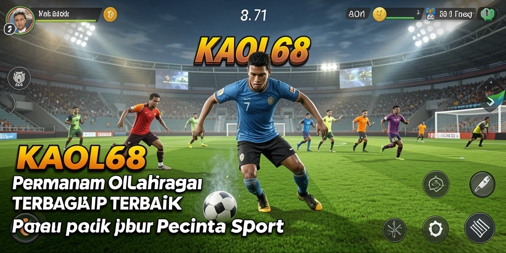 Tangkapan layar KAOL68 menampilkan aksi seru dalam pertandingan olahraga.
