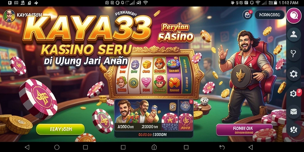 Tampilan gameplay kasino yang seru dan menarik di KAYA33.