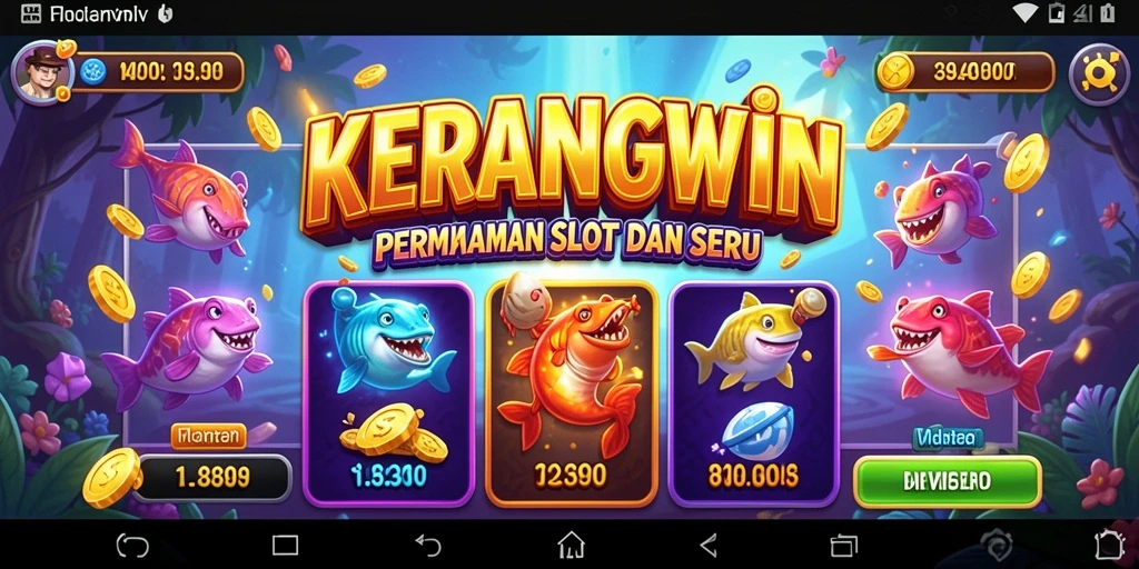 Tampilan gameplay KERANGWIN yang menarik dan penuh warna.