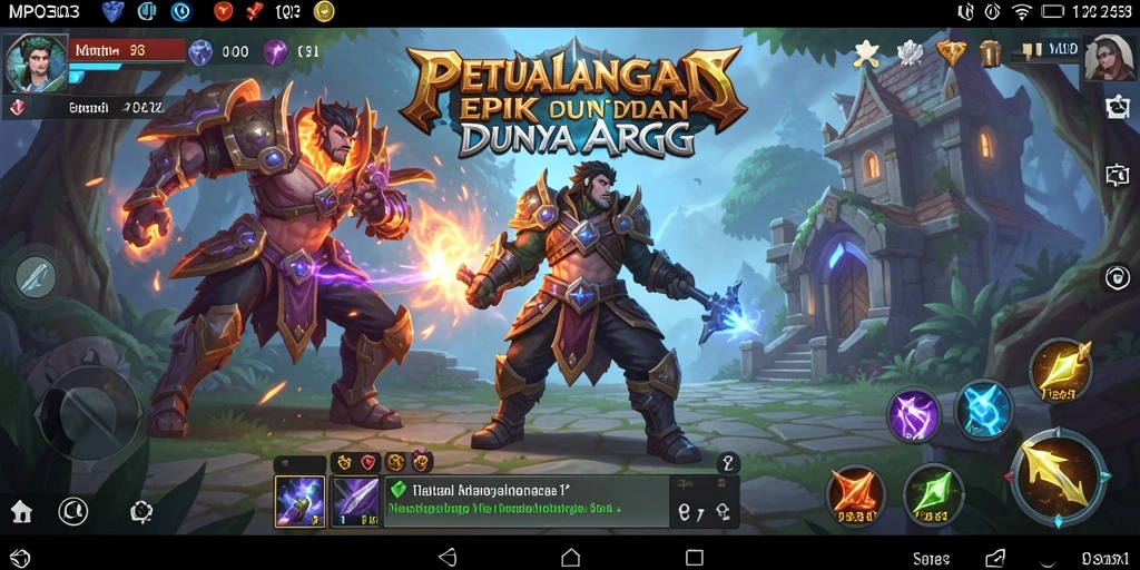 Screenshot MPO303 menampilkan aksi pertarungan epik di dunia ARPG.